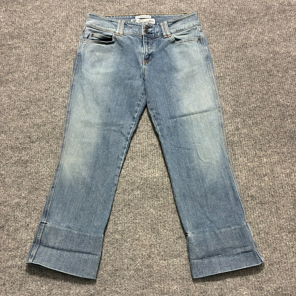 Vintage Gap Jeans Womens Straight Leg Size 8 Blue Denim Stretch Mid Rise